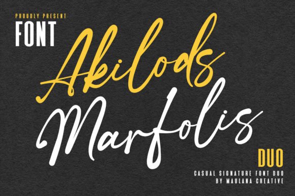 Akilods Marfolis Font for Authentic Small Business Branding