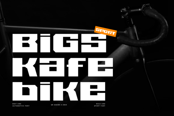 Bigskafe Bike Font for Active Lifestyle Branding