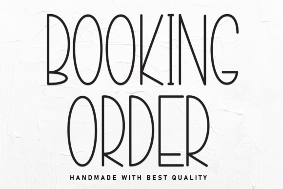 Booking Order Font: Elevating Small Business Branding