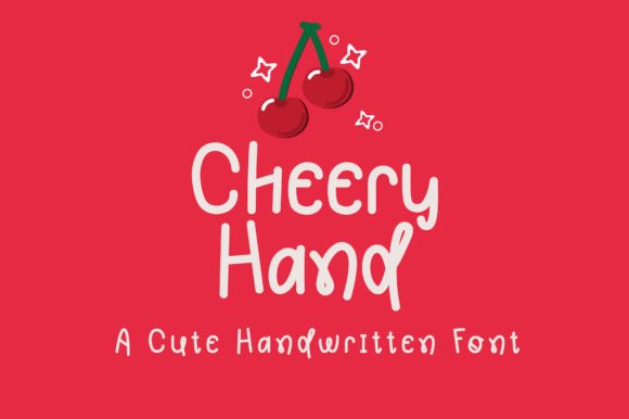 Cheery Hand Font for Editorial Layouts and Digital Planning