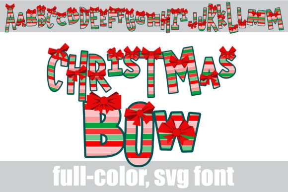 Christmas Bow Font Review for Festive Brand Identity