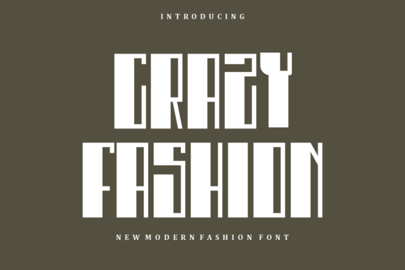 Crazy Fashion Font for Bold Handmade Product Labels