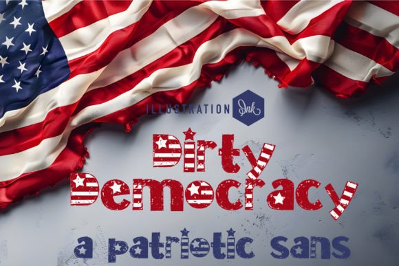 Dirty Democracy Font for Rugged American Editorial Design