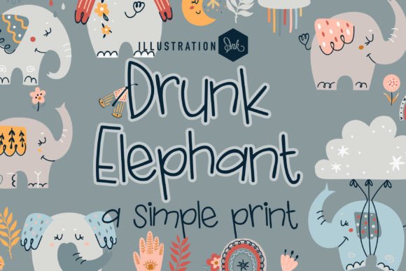 Drunk Elephant Font Review for Whimsical Brand Identity