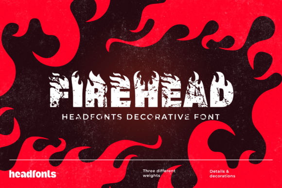 Firehead Font: Bold Decorative Typography for Web Design