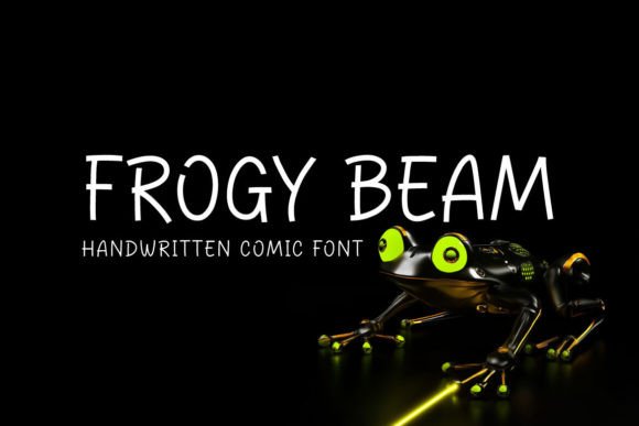 Frogy Beam Font: Elegant Handwritten Style for Makers