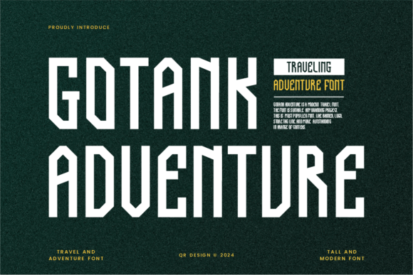 Gotank Adventure Font Review for Editorial Design