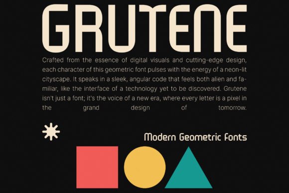 Grutene Font Review: Modern Geometric Type for Digital Campaigns