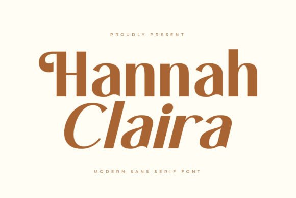 Hannah Claira: A Luxury Serif Font for Editorial Design