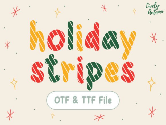 Holiday Stripes Font: A Festive Typeface for Campaigns