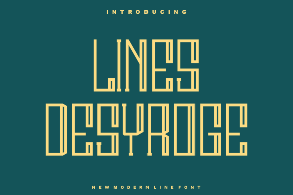 Lines Desyroge Font: Bold Headlines for Modern Web Design