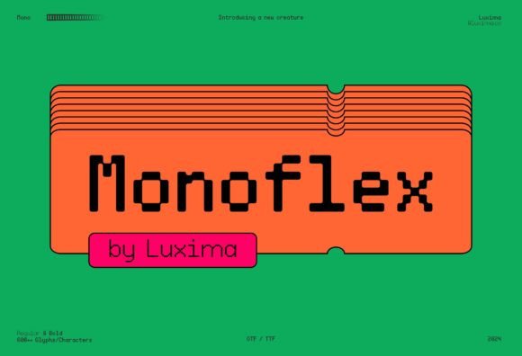 Monoflex Font for Modern Handmade Product Labels