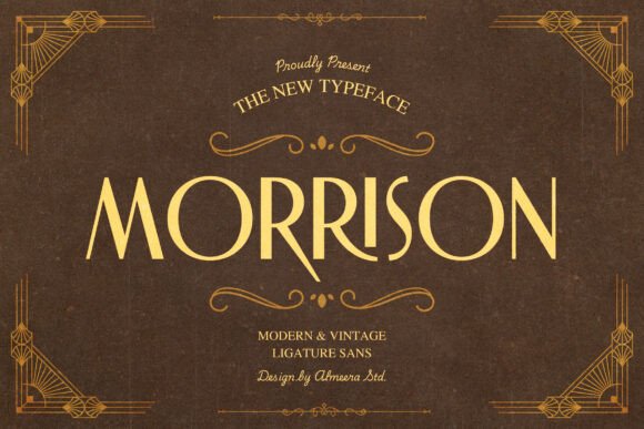 Morrison Font: Art Deco Style for Modern Marketing