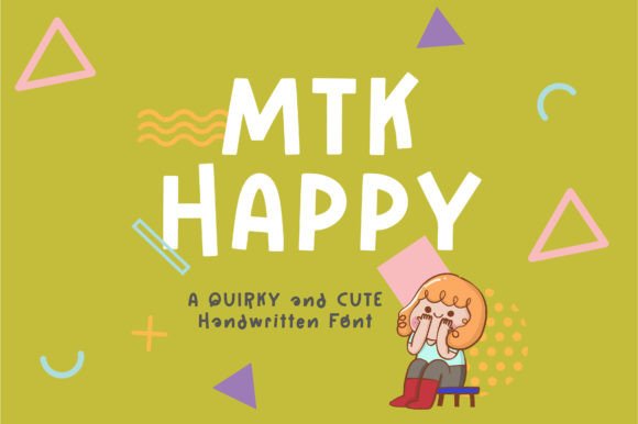 Mtk Happy Font: Joyful Handwritten Typography for Web Design