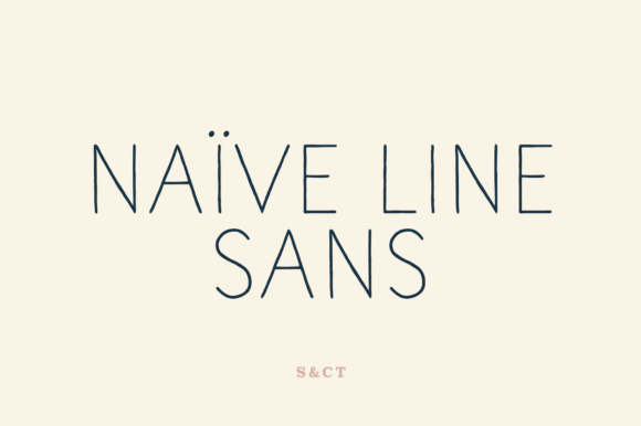 Naive Line Sans: A Handwritten Font for Editorial Design