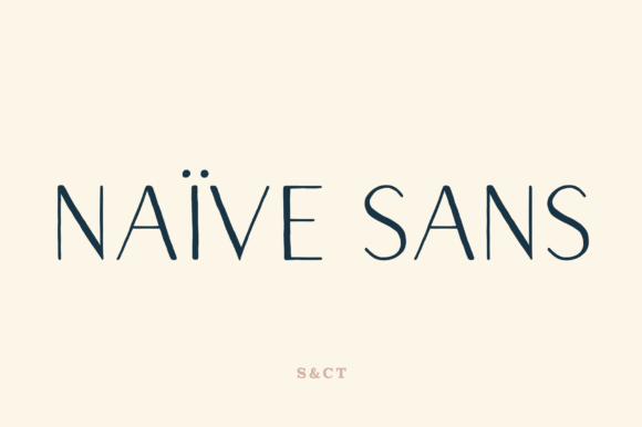 Naive Sans Shake Font for Authentic Small Business Branding
