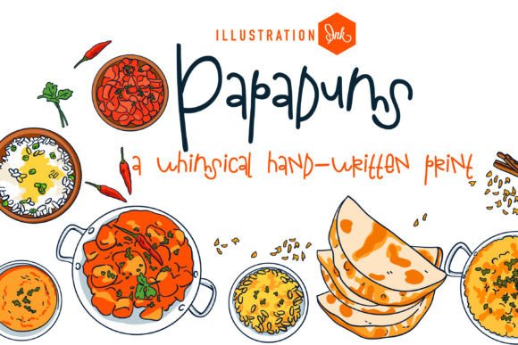 Popadums Font: Whimsical Branding for Small Business