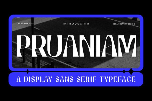 Pruaniam Font: Sophisticated Display Sans-Serif for Web Design