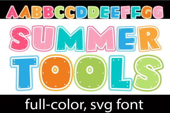 Summer Tools Font: A Color Typeface for Seasonal Branding