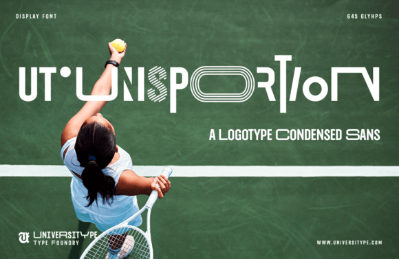 Ut Unisportion Font for Dynamic Sports Craft Designs