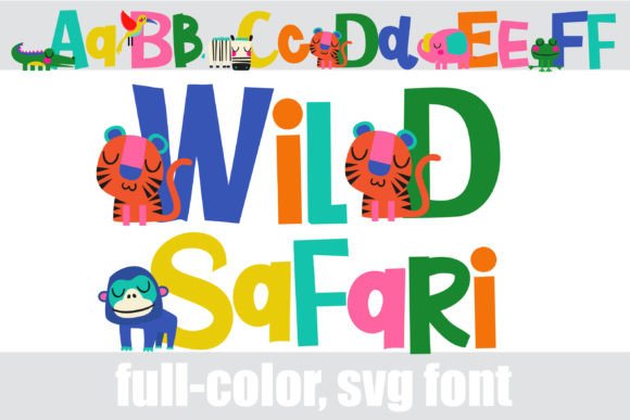 Wild Safari Font: Editorial Design for Kids Content